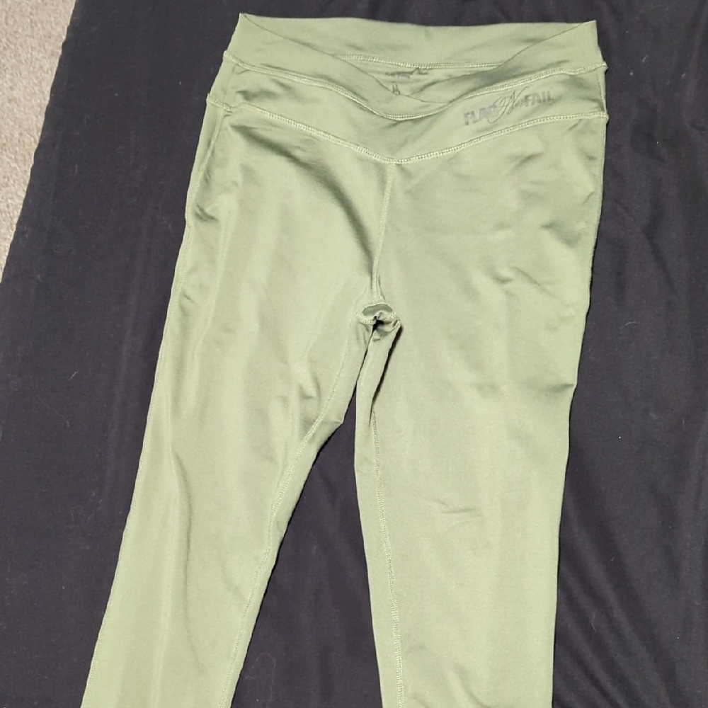 Flag Nor Fail Olive Green Leggings